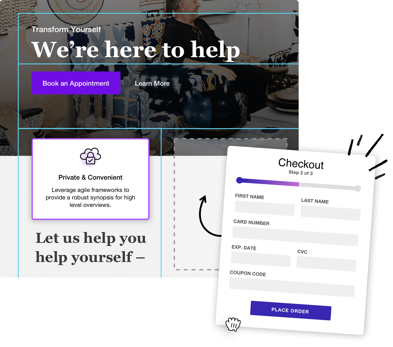 A screenshot of an Ontraport order form