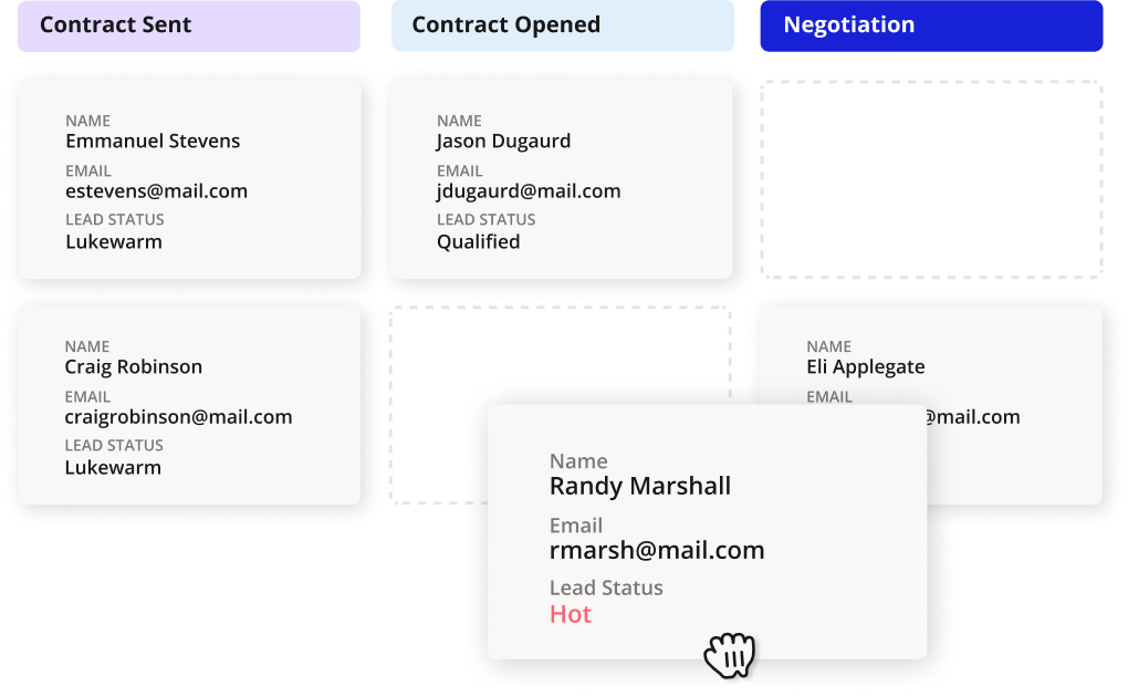 A screenshot of card view 