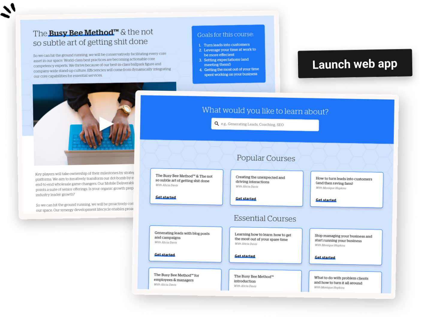 An image of an Ontraport web app