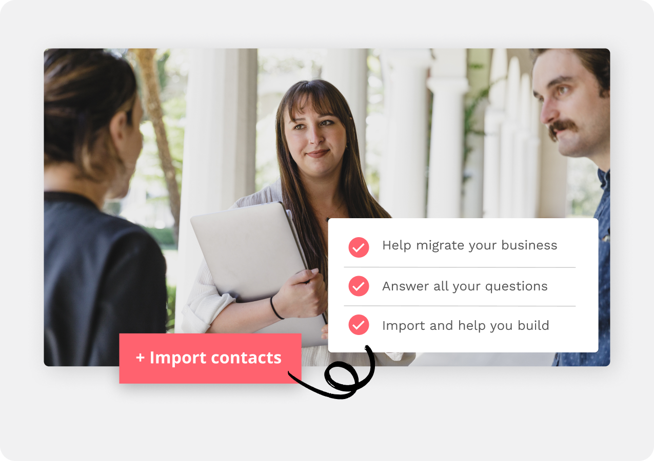 Ontraport users collaborating on a project