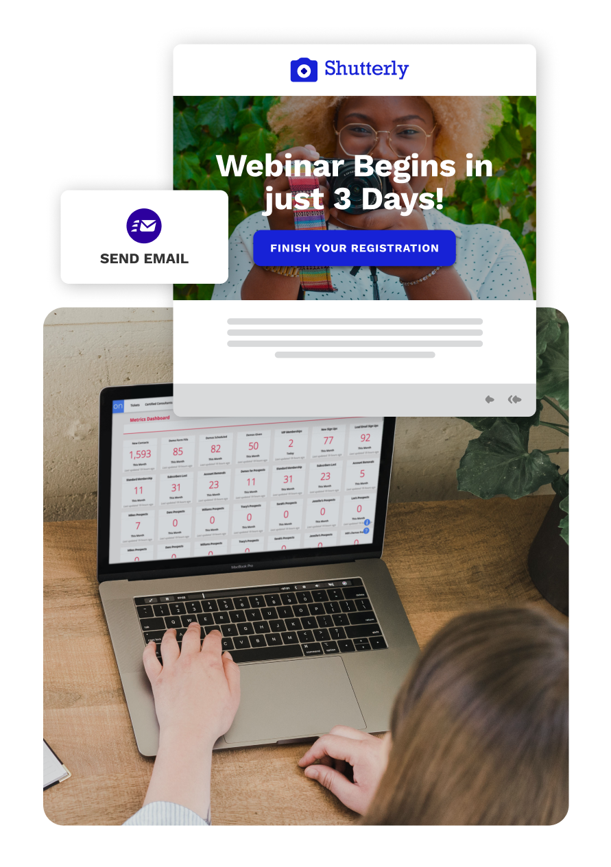 A person using a laptop computer