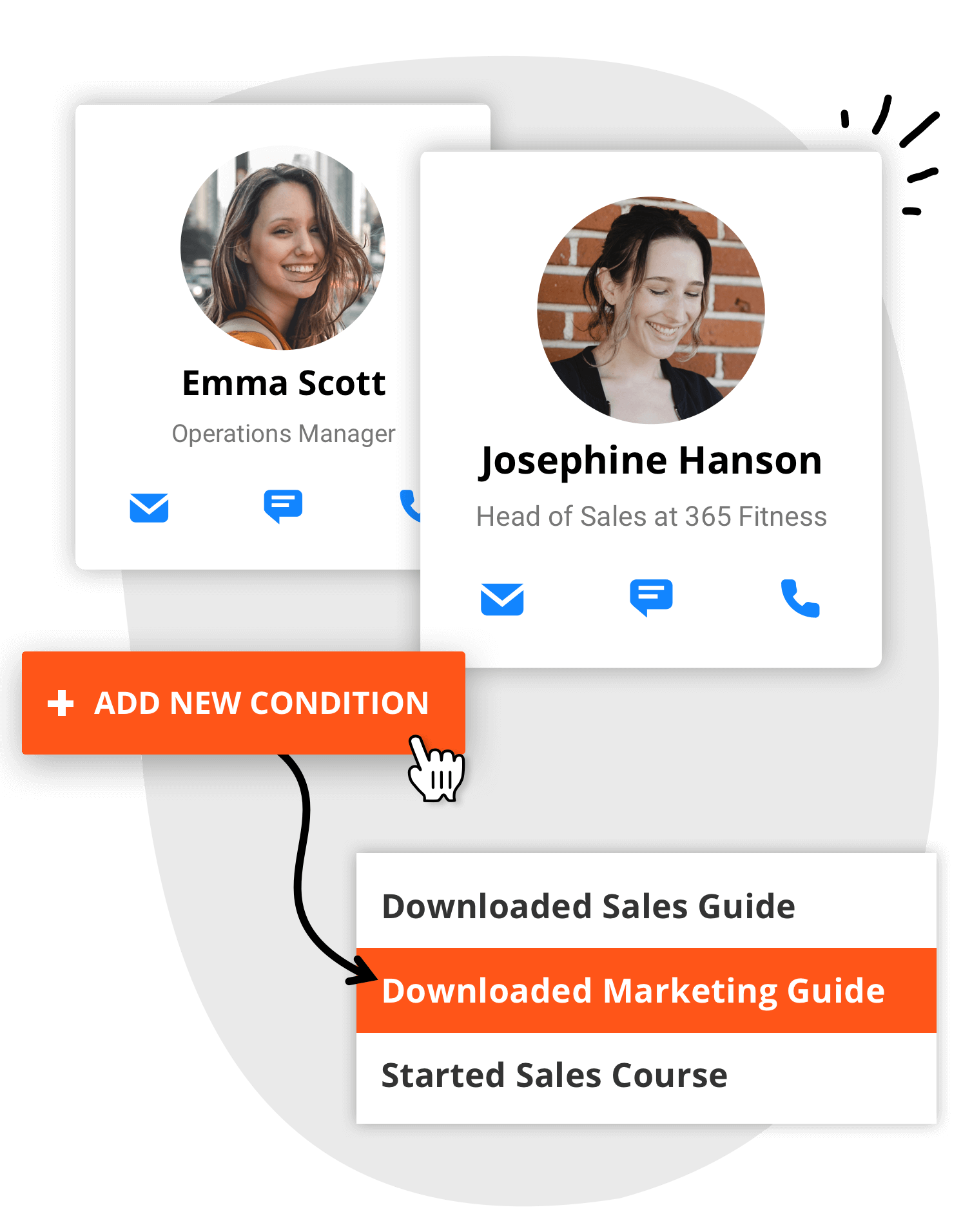 Settings of an email nurture campaign showing an ebook fulfillment.