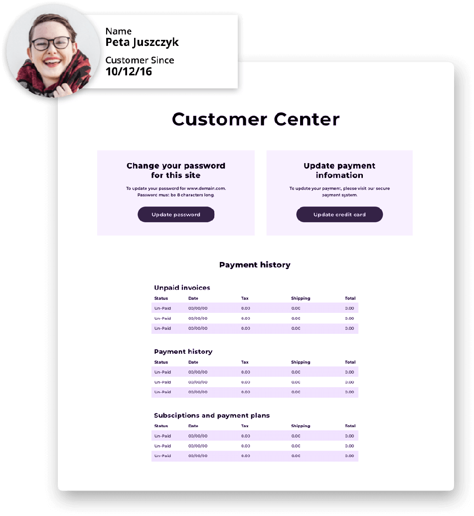 Automated Subscription management settings with the Ontraport app
