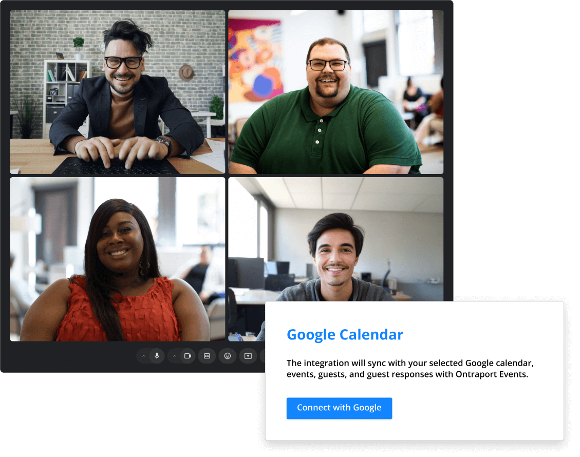 Screenshot of the Calendar feature in the Ontraport Mobile App