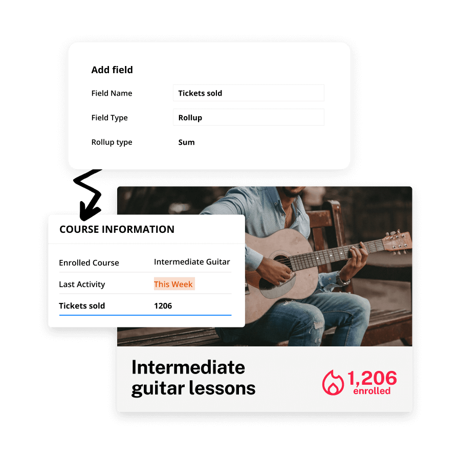 A screenshot of a contact record in the Ontraport app