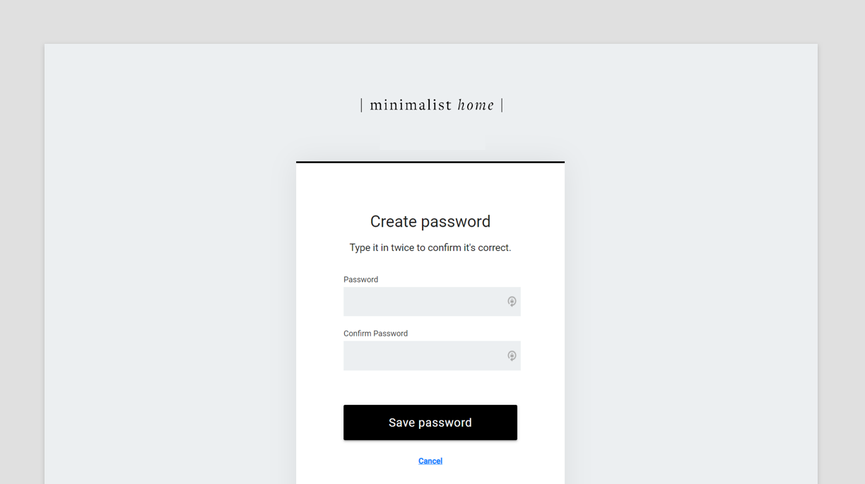 A screenshot of the Registration Landing Page