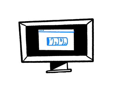 Icon of a computer monitor