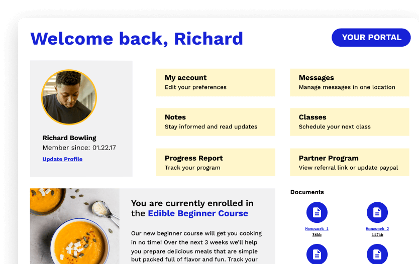 A screenshot of a contact record in the Ontraport app