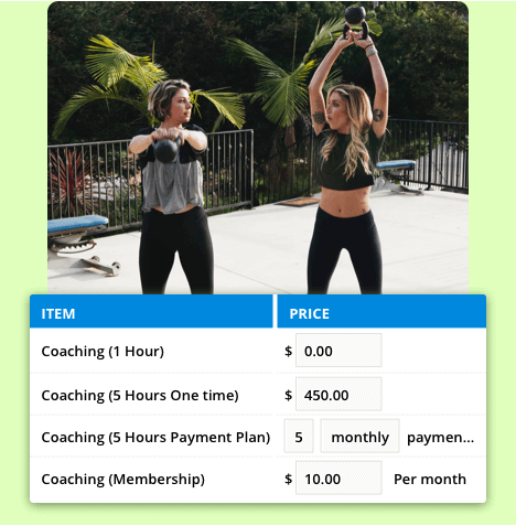 Screenshot representing a coaching program sold by an Ontraport client. 
