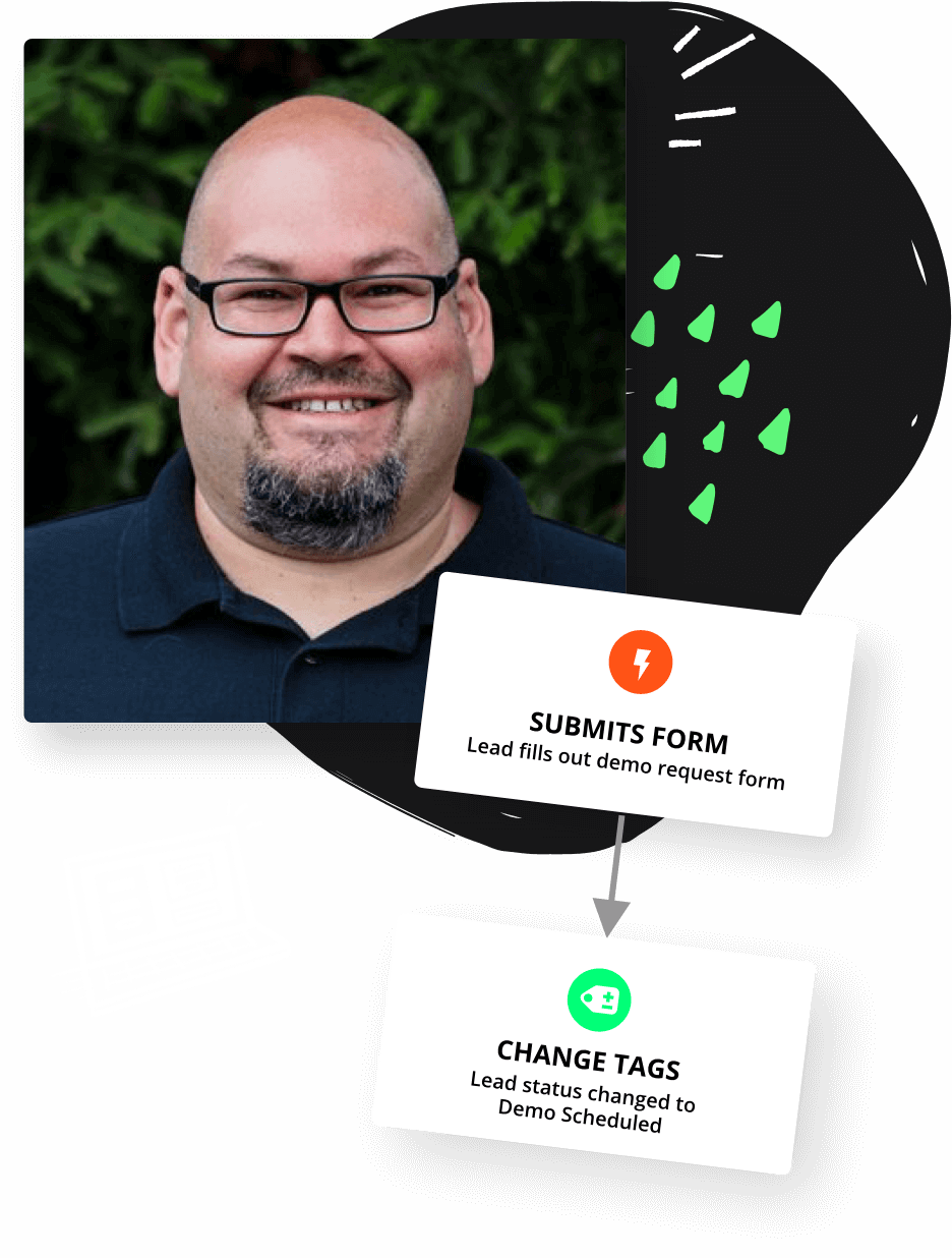 A headshot of Ontraport user, Eric Foronjy of Hague Quality Water