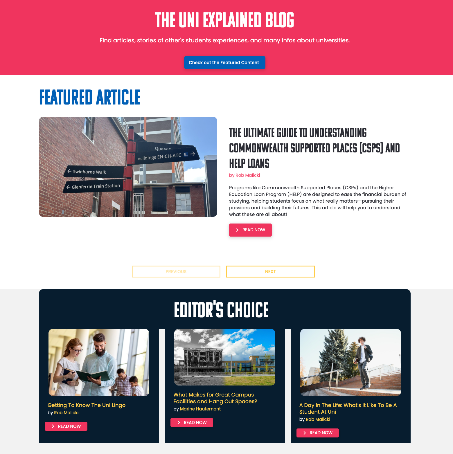 An image of EMS Corps Program signup page