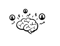 Icon image of a brain thinking