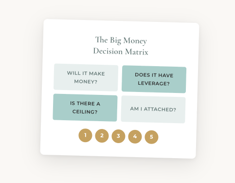 The Big Money Decision Matrix